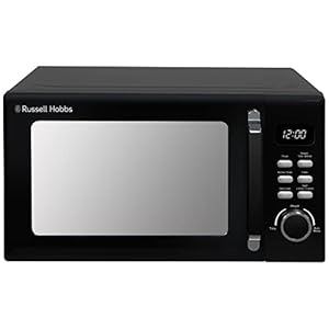 Russell Hobbs RHM2026B STYLEVIA 20 Litre 800 W Black Digital Microwave, 5 Power Levels, Mirror Finish, 8 Auto Cook…