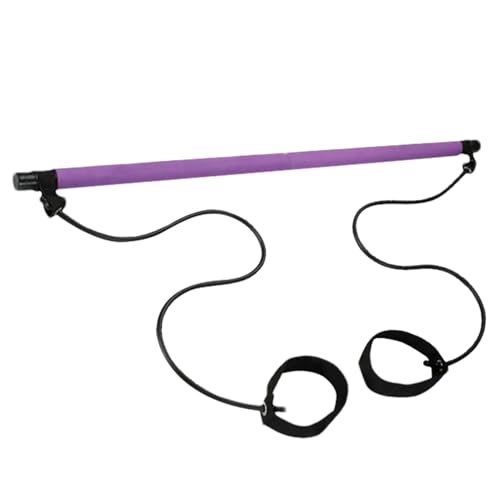 Barra para Esculpir Pilates: Barra Elástica para Pilates con Tubo De Acero, Agarre De Espuma EVA, Cuerda Ďe Resistencia Elástica, Equipo Portátil Đe Entrenamiento Físico, Fácil Configuración |