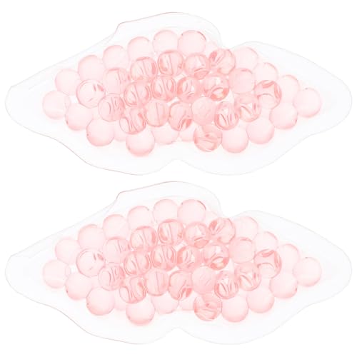 jojofuny 2 Stück Wiederverwendbare Gel Lippenpads Kühlkompresse für Geschwollene Lippen Tpu Material Rosa Kühlend Elastisch für Zuhause und Reisen