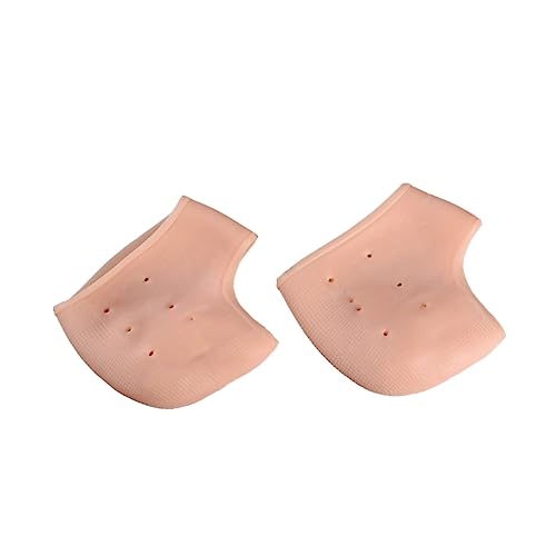 Mikinona Protective Heel Socks Silicone Gel Foot Care Heel Protective Sleeve for Women Anti-Slip Design