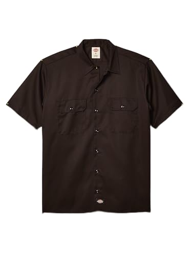 Chemise de travail Dickies manches courtes marron S pour homme
