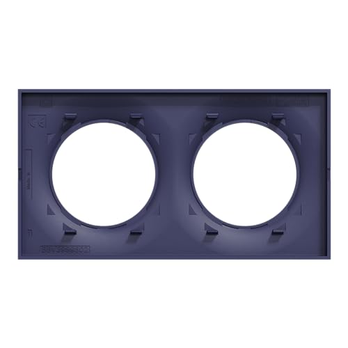 Schneider Electric S550704 Odace Styl, Cobalt 2-fach Horizontal/Grün, Abstand 71 mm