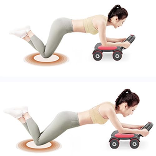 Roue abdominale avec support de coude pour entraînement à domicile