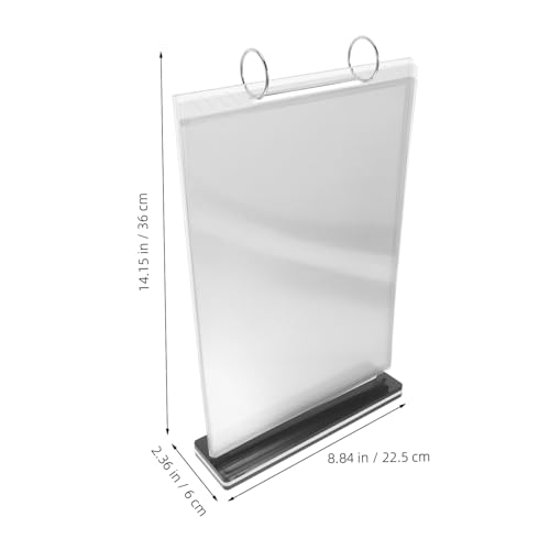 Support de menu acrylique double face pour table et comptoir - 2
