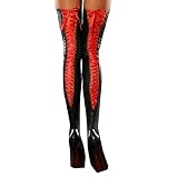 Faringoto Women's Leather Pants Leggings Patent Leather Socks