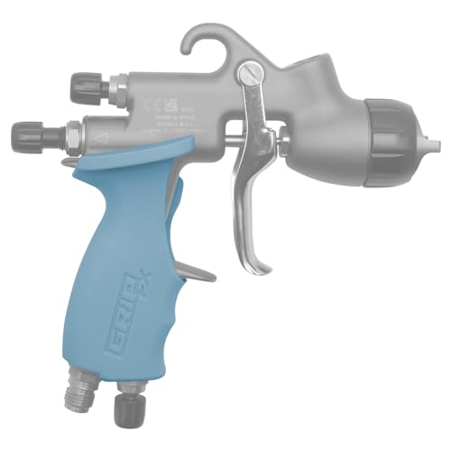 Image of GripFx Ergonomic Paint Spray Gun Grip for Sagola 3300 GTO 4600 (Right Handed, Aqua Blue)