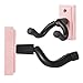 YUYTE Guitar Wall Mount, Guitar Hanger, Guitar Wall Hanger Mount, Guitar Holder Hook Stand Wall with Soft Silicone Padding, for All Size Guitar, Ukulele, Mandolin (Pink)
