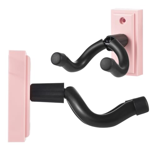 Práctico colgador de pared para guitarra con acolchado de silicona suave, carcasa de plástico ABS,...