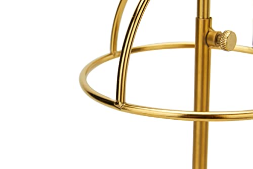 K Kaidiyin Titanium Gold Hat Display Stand Cap Rack, Set Of 2,Height Adjustable, Fingerprint Resistant, Durable Stainless Steel Material #TOP6