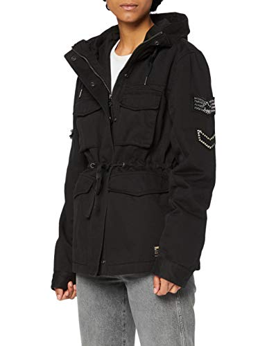 Superdry A1-Casual Jacket Parka, Nero, S Donna