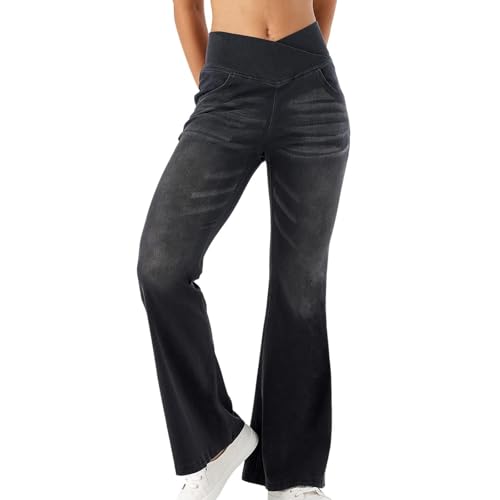 Jean stretch confortable pour femme avec quatre poches fonctionnelles et coupe souple
