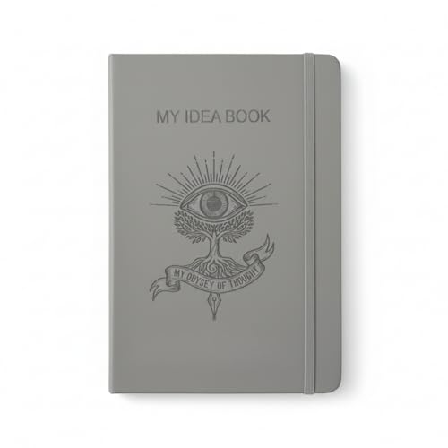 Image of Professional Leatherette Executive Diary 2025 - A5 Size Ruled Notebook for Office, Business & Personal Use, Premium Gift Journal (Grey design 1)