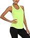 Aeuui Womens Workout Tops for Women Racerback Tank Tops Mesh Yoga Shirts Athletic Running Tank Tops Sleeveless Gym Clothes Fluorescent Yellow