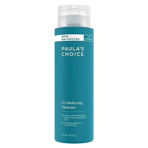 Paula's Choice SKIN BALANCING Oil Reducing Cleanser - Facial Foaming Cleanser Removes Dirt, Excess Oil and Makeup - Fights Breakouts & Blackheads - Aloe Vera - Combination to Oily Skin - 473 ml