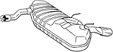 OE-Nummer: 5852274, 24422042 Bosal 185-121 Endschalldämpfer