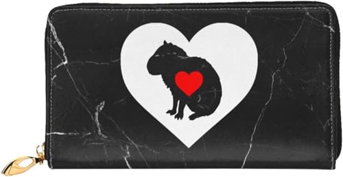 Capybara Silhouette Wallet Card Bag