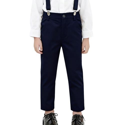 Pantalon formel garçon anti-usure à taille ajustable pour l'école de 3 à 12 ans