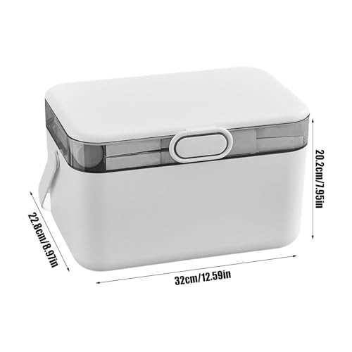 Caja de medicina portátil con doble capa para el hogar 3