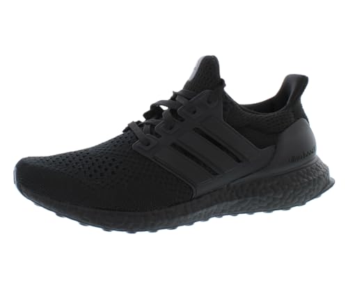 Image of adidas Ultraboost 1.0 DNA Womens Shoes Size 9.5, Color: Black/Black/Beam Pink-Black