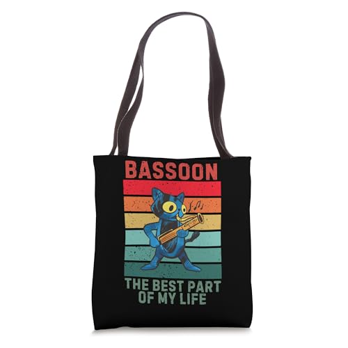 Vintage Cute Cat The Best Part Of My Life Bassoon Lover Tote Bag