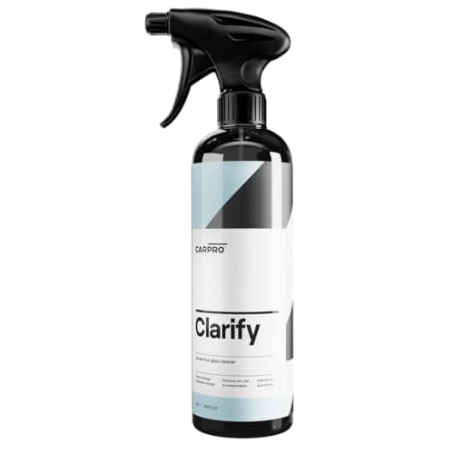CARPRO Clarify Streak Free Car Window Cleaner Removes Oils, Fingerprints & Dirt – Safe to Use on Ceramic Coatings, Interior and Exterior Glass – 500mL (17oz)
