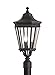 Feiss OL5407BK Cotswold Lane Outdoor Post Lighting, Black, 3-Light (10" W x 23" H) 180watts