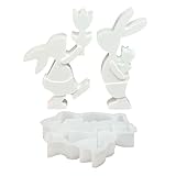 S1: design minimalista con un delicato motivo a coniglietto floreale, silicone di alta qualità per una chiara, moderna
