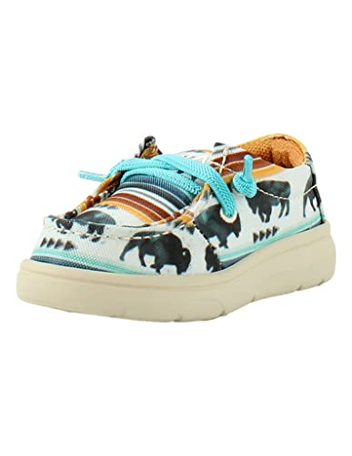 ARIAT Unisex Toddler Lil Stompers Shoe, Multicolored (Buffalo), 5