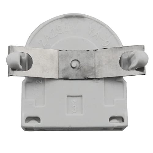 T8 Lamp Holder Chenjin 12Pcs Screw Type T8 Lamp Holder With Wires Ul Non-Shunted Tombstone Light Socket For Led Fluorescent Tube Replacements, T8 Fluorescent Light Holder #TOP5