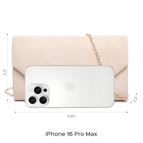 Image of Clutch Purses for Women Evening Bag Faux Suede Formal Party Wedding Cocktail Prom