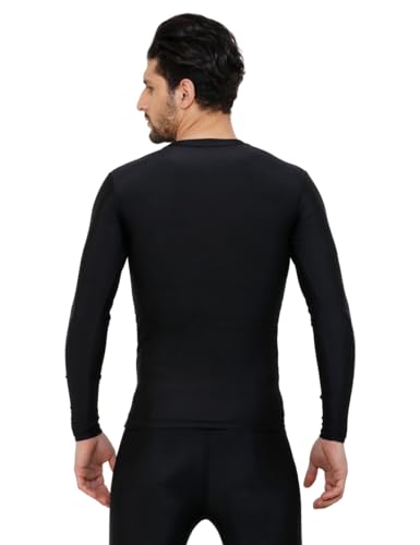 Image of NINQ Men's 1 Or 3 Pack Compression Shirts Long Sleeve, Base-Layer Quick Dry Workout T Shirts Sports,Gym, Running T-Shirt