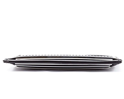 Big Skinny Mini Skinny Leather Card Slim Wallet, Holds Up To 12 Cards, Black #TOP3