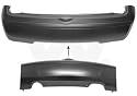 VAN WEZEL 3329540 Heckstoßstange Stoßfänger Hinten Kompatibel mit NISSAN MICRA III K12