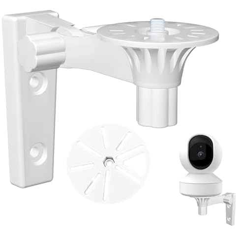 Adjustable Baby Monitor Camera Wall Mount, Ceilling and Wall Mount for Most Universal Monitors Camera, Perfect View Angle and Easy Installation, Plastics Material Cover
