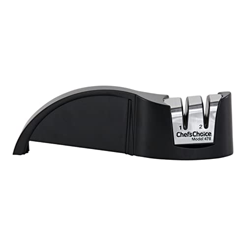Chef's Choice 478 Diamond Hone Compact Manual Knife Sharpener for 20-Degree Knives, 2-Stage, Black (4780100) by Chef'sChoice - Image 6