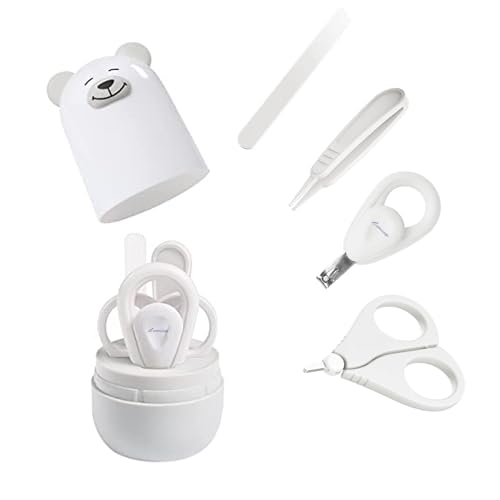 Image of Baby nail clippers set, baby manicure set and pedicure set with cute case. Baby grooming gift set for newborns, infants and toddlers