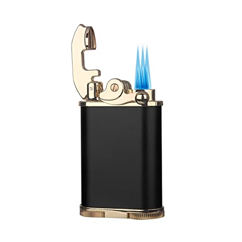 Encendedor Triples Llamas Butano Recargable Metálico miniatura 1