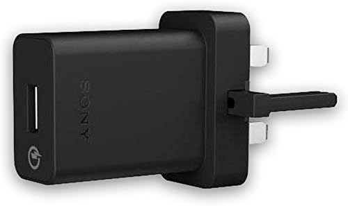 Genuine Sony® Adaptive Mains Charger Plug EP800 / UCH10 / UCH20 & Micro USB/Type C Charge & Sync Data Cable and Compatible to All Other Micro USB/Type C Devices (Sony EP800 - AC-0030-UK)