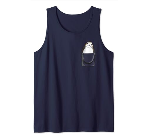 Débardeur Star Wars Porg in a Pocket haut sans manches geek coton pour homme et femme