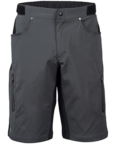 Men's Ether Mountain Bike Mtb Cycle Riding Short With Padded Essential Liner Relaxed Fit 12 Inseam, Upf 50+ Shadow, Xl #TOP2