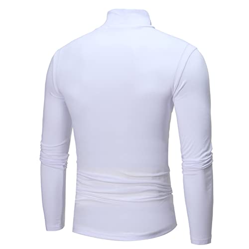 easyforever Men's Turtleneck Slim Fit Basic Thermal Tops Casual Long Sleeve Lightweight Pullover Base Shirt3