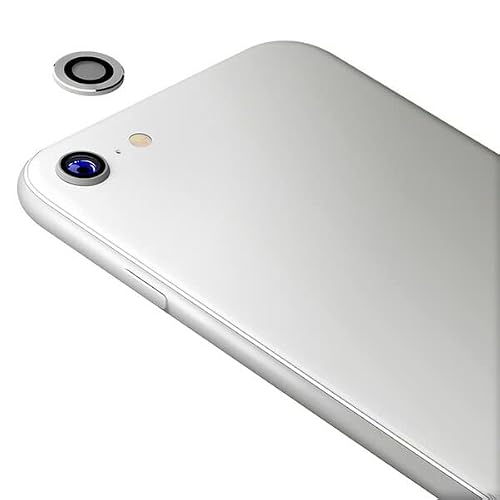 PG-22MCH02SV Camera Lens Protector for iPhone SE (3rd and 2nd Generation)/8/7 [Silver]
