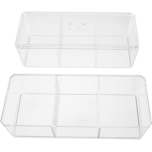 GALPADA 大容量アクリル化粧パフ収納ケース 透明二六格メイクスポンジオーガナイザー 卓上化粧品整理ボックス バスルーム兼用