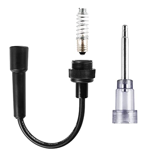 Lyhlya 2Pcs Spark Plug Tester, Engine Ignition Coil Tester Straight Boot Ignition Test Spark Plug Light Checker Automotive Spark Tester thumb #3