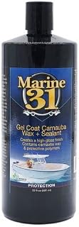 Marine 31 Gel Coat Carnauba Wax & Sealant | Protects & Enhances Gel Coat Surfaces | Long-Lasting Protection for Boats | M31-701 | 32oz