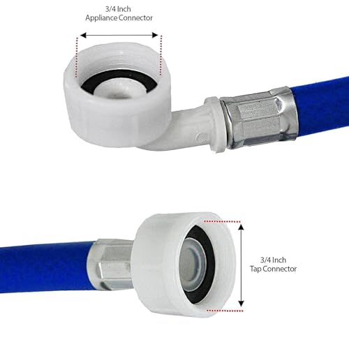 SPARES2GO Universal Washing Machine Cold Water Fill Inlet Pipe Feed Hose (2.5m)