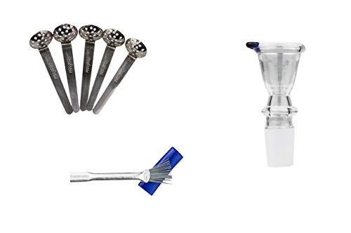 Weedness Bong glazen kop 18,8 mm tulp 3-delige set - Chillum kopje steekkop adapter opzetstuk accessoires