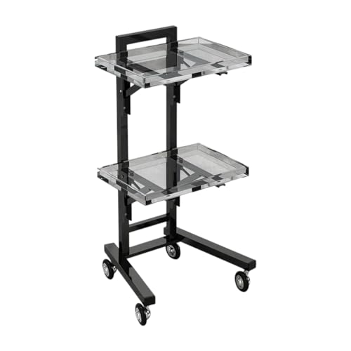 ChuYiElegance Salon Cart with Rolling Tray for Hair Professionals, A