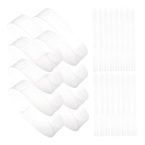 Hohopeti Collar Support for Men's and Women's Shirts Plastic Collar Stays Dress Shirt Stiffener System