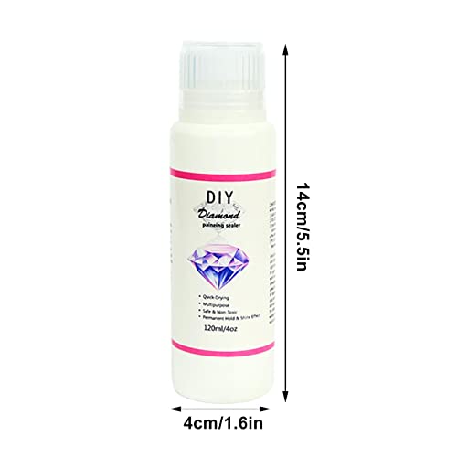 arte diamante acabamento claro - cola quebra-cabeça secagem rápida mantém o brilho, iluminador vedaç